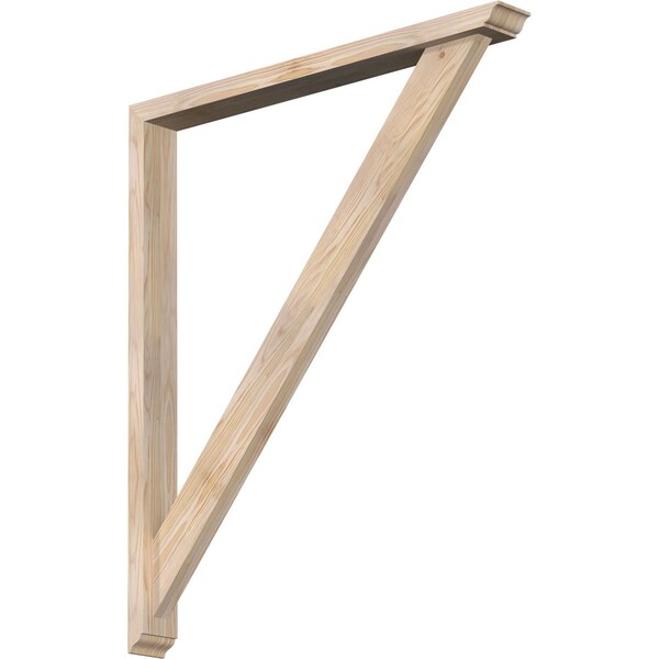 Ekena Millwork Traditional Traditional Smooth Bracket w/ Offset Brace, Douglas Fir, 3 1/2"W x 34"D x 40"H BKT0402X34X40TRA01SDF - main